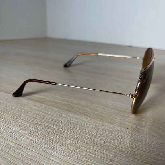 Ray-Ban RB3025 Gold Aviator Large Metal Sunglasses 001/51 FRAMES ONLY 58-14-135 - Picture 8 of 8